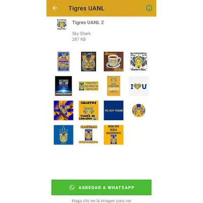 Tigres UANL Stickers android App screenshot 0