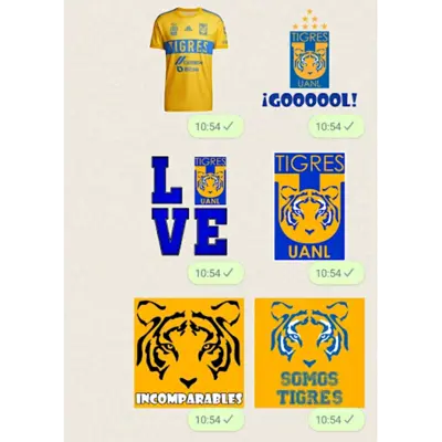 Tigres UANL Stickers android App screenshot 2