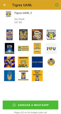 Tigres UANL Stickers android App screenshot 3