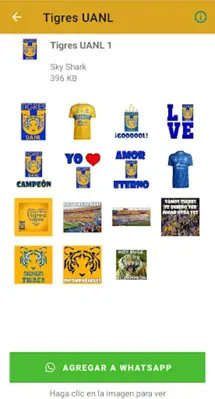 Tigres UANL Stickers android App screenshot 4